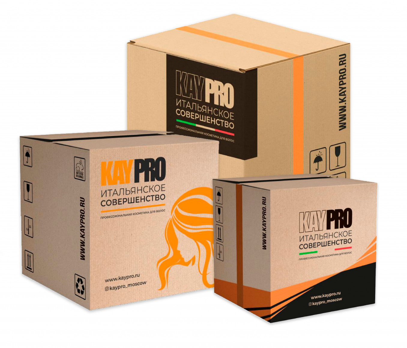 Design of logistics packaging for products of the Italian brand KAYPRO